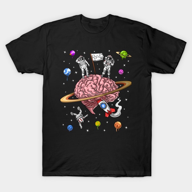 Psychedelic Astronauts DMT Trip T-Shirt by underheaven